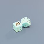 AI, 내 손 안의 건강 비서…일상에 스며드는 인공지능 건강 관리 Two dice with ai letters and dots