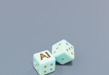 AI, 내 손 안의 건강 비서…일상에 스며드는 인공지능 건강 관리 Two dice with ai letters and dots
